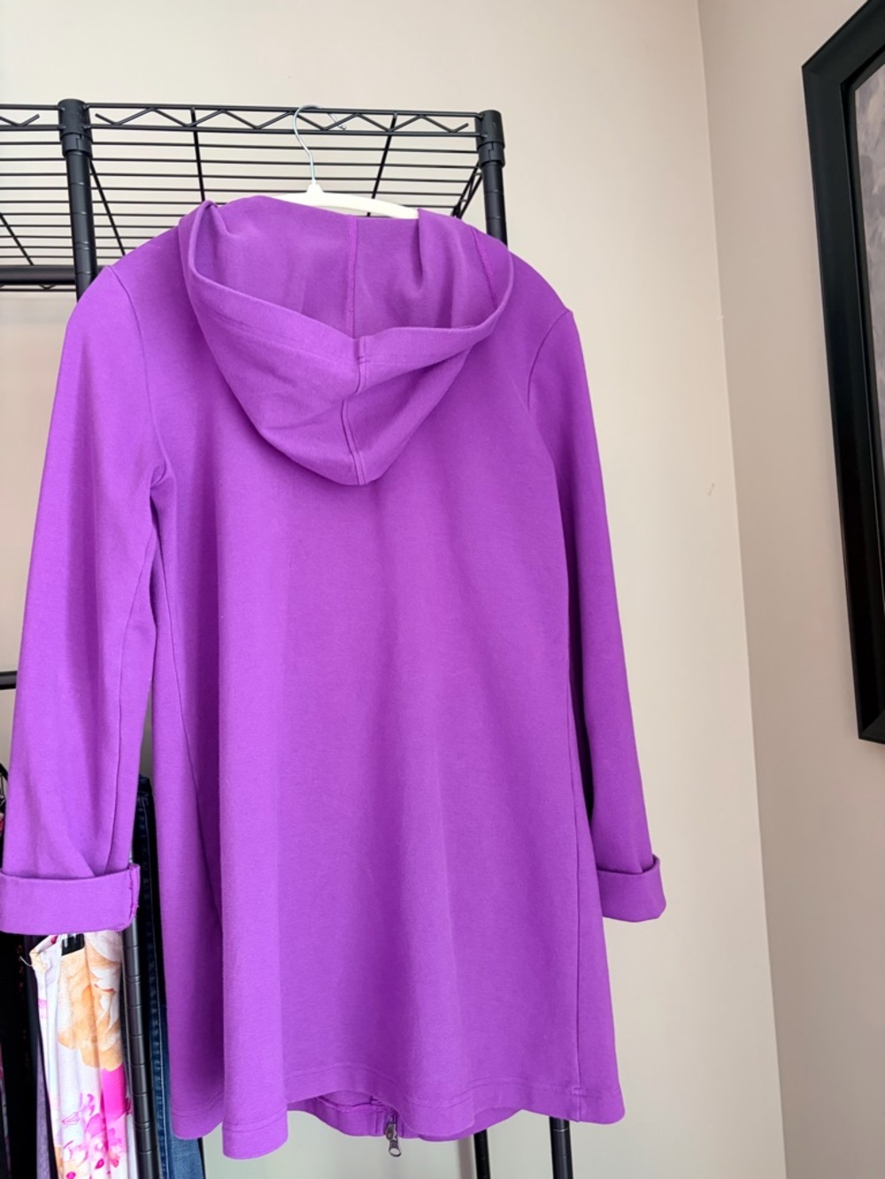 Blue Sky Purple Hooded Sweatshirt